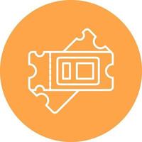 Ticket Creative Icon Design vector