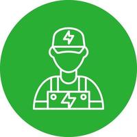 Electrician Creative Icon Design vector