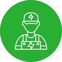 Electrician Creative Icon Design vector