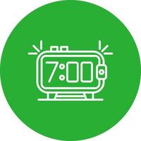 Alarm Clock Creative Icon Design vector