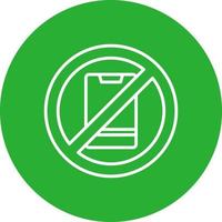 No Phone Creative Icon Design vector