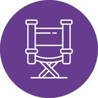 Directors Chair Creative Icon Design vector