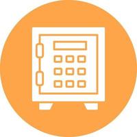 Safe Lock Creative Icon Design vector