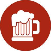 Pint Of Beer Creative Icon Design vector