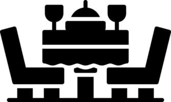 Dinner Table Creative Icon Design vector
