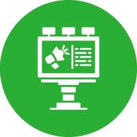 Billboard Creative Icon Design vector