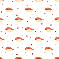 Seamless pattern with Sushi, for decoration vector