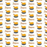 Seamless pattern with Tempura, for decoration vector