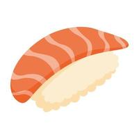 Sushi in flat style isolated vector