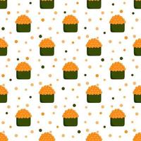 Seamless pattern with Sushi, for decoration vector