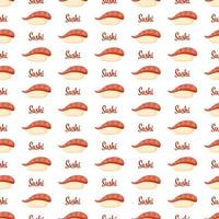 Seamless pattern with Sushi, for decoration vector