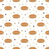 Seamless pattern with Dorayaki, for decoration vector