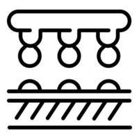 Automatic farm icon outline vector. Water system vector