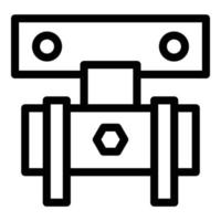 Monitor mount icon outline vector. Vesa wall vector