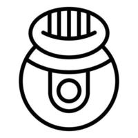 Cream epilator icon outline vector. Skin hair vector