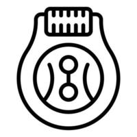 Small epilator icon outline vector. Hair epilation vector