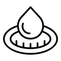 Drip irrigation system icon outline vector. Water garden vector