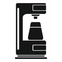 vector simple de icono de máquina de café en casa. taza de café