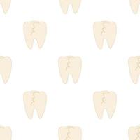 Cracked tooth pattern seamless vector