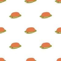 Car goes around mountain pattern seamless vector
