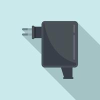Charger icon flat vector. Charge phone vector