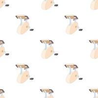 Exercise bike pattern seamless vector