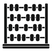 Arithmetic abacus icon simple vector. Math calculator vector