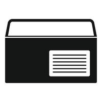 Note envelope icon simple vector. Mail letter vector