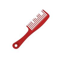 Broken comb icon flat isolated vector