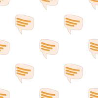 Speech bubble pattern seamless vector