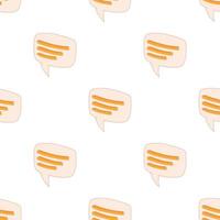 Speech bubble pattern seamless vector