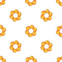 Orange abstract circle pattern seamless vector