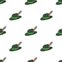 Irish hat pattern seamless vector