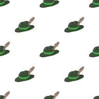 Irish hat pattern seamless vector