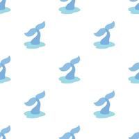 Fin of dolphin pattern seamless vector