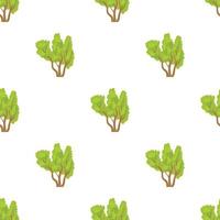 Green multi stemmed tree pattern seamless vector