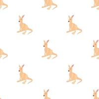 Kangaroo pattern seamless vector