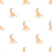 Kangaroo pattern seamless vector