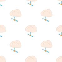Pair of pipes pattern seamless vector