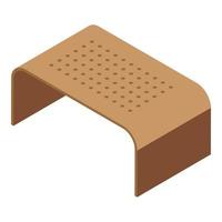 Wook stand icon isometric vector. Laptop desk vector