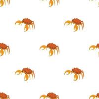 Brown crab pattern seamless vector