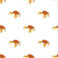 Brown crab pattern seamless vector