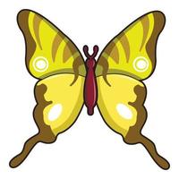 Iphiclides podalirius butterfly icon vector