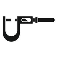 Micrometer instrument icon simple vector. Precision vernier vector