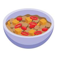 Salad food icon isometric vector. Azerbaijan food vector