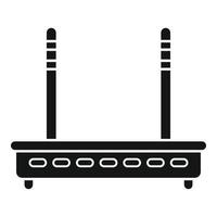 icono de módem wifi vector simple. equipo de internet