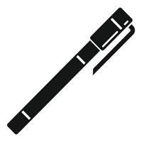 Signature pen icon simple vector. Nib tool vector