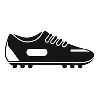 zapato de fútbol icono vector simple. pareja deportiva