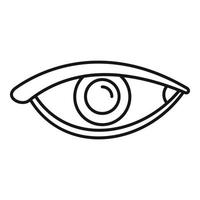 Digital eye icon outline vector. View look vector