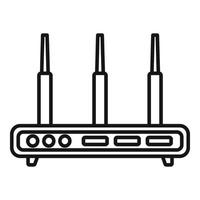 cambiar el vector de contorno del icono del módem. dispositivo inalámbrico